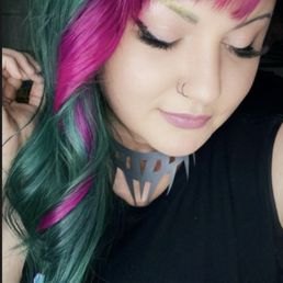 Green and pink hair from Corrina Rose!