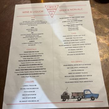 Timber Pizza Co. Raleigh - Drink Menu - Sept 2026 - Pizza Near Me - Raleigh, North Carolina Timber Pizza Co. Raleigh - Drink Menu - Sept 2026 - Pizza Near Me - Raleigh, North Carolina