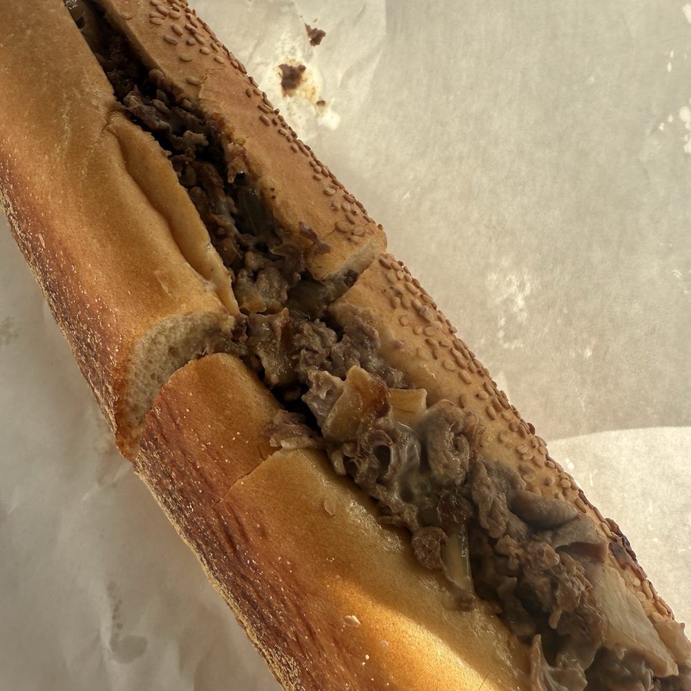 Cheesesteak with cooper sharp