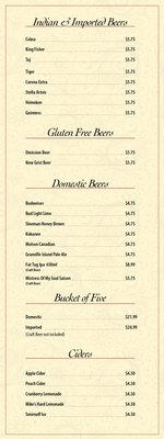 Menu photo 4 An Indian Affair Langley, BC