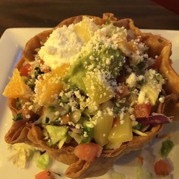 Macho Tequila's - Amazing taco salad! Comes with oranges and pineapple on top - Mexican Near Me - Sparks, Nevada