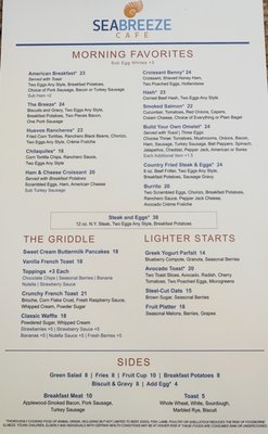 Menu photo 4 Seabreeze Cafe Las Vegas, NV