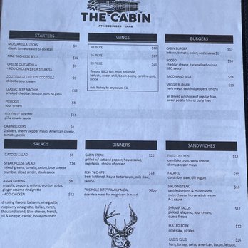 The Cabin - Menu - American Near Me - Jeffersonville, New York The Cabin - Menu - American Near Me - Jeffersonville, New York