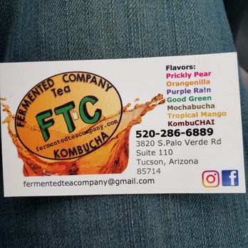 Fermented Tea Company - Business card - Coffee & Tea Near Me - Tucson, Arizona