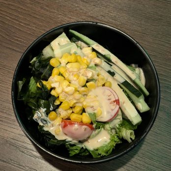Hana Ichimonme - Side salad that comes with your entree. Sesame dressing - Ramen Near Me - Los Angeles, California