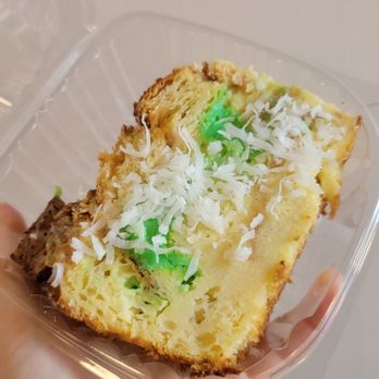 Rose Ave Bakery - Pandan Cassava Bread Pudding: 2.5/5 - Bakeries Near Me - Washington, DC, District of Columbia Rose Ave Bakery - Pandan Cassava Bread Pudding: 2.5/5 - Bakeries Near Me - Washington, DC, District of Columbia