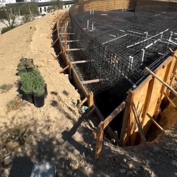 Structural Builders - retaining wall in Bel Air  Round is hard! - General Contractors Near Me