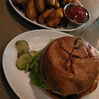 Krupa Grocery - Double Stack Lamb Burger w/ Potatoes - Bars Near Me - Brooklyn, New York Krupa Grocery - Double Stack Lamb Burger w/ Potatoes - Bars Near Me - Brooklyn, New York