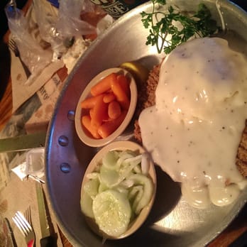 Lambert's Cafe - Ozark - The hen sized chicken fried steak - American Near Me - Ozark, Missouri