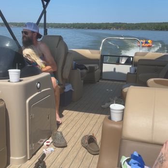 The Cove - 24ft Pontoon w/ tube - American Near Me - Mount Vernon, Texas The Cove - 24ft Pontoon w/ tube - American Near Me - Mount Vernon, Texas