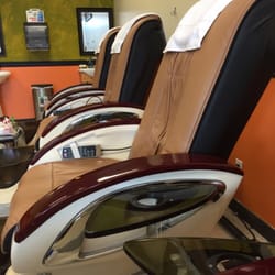 Fashion Nail Spa - Nice, clean, new massage chairs with various settings. I hate going to get a pedicure and getting a bum chair or a broken remote