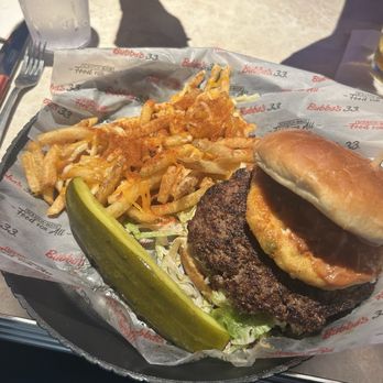 Bubba's 33 - Spicy Habanero Burger. Not good. - Sports Bars Near Me - Jacksonville, North Carolina Bubba's 33 - Spicy Habanero Burger. Not good. - Sports Bars Near Me - Jacksonville, North Carolina