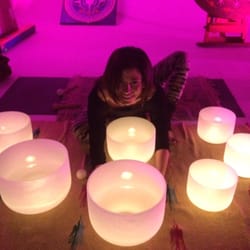 Yoga Galactica - Enjoy the sound of crystal courts healing bowls and gong therapy after yoga Galactica.