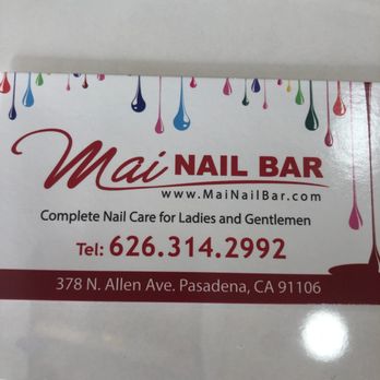 Mai Nail Bar - Business card - Nail Salons Near Me - Pasadena, California Mai Nail Bar - Business card - Nail Salons Near Me - Pasadena, California