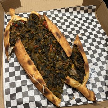 Brindis Bistro  - spinach pide no cheese - Bars Near Me - Green Valley, Arizona