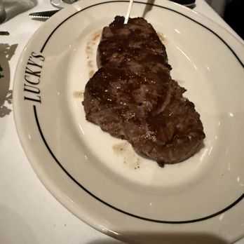 Luckys Steakhouse - NY Strip 10oz - Steakhouses Near Me - Montecito, California Luckys Steakhouse - NY Strip 10oz - Steakhouses Near Me - Montecito, California