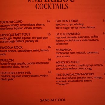 Bar Métier - Menu - Cocktail Bars Near Me - New Orleans, Louisiana Bar Métier - Menu - Cocktail Bars Near Me - New Orleans, Louisiana