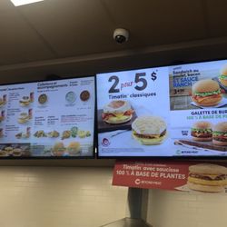 Tim Hortons - Sandwich menu