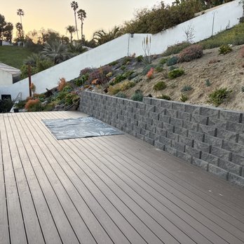 Wise River Landscaping - Deck and retaining wall - Landscaping Near Me