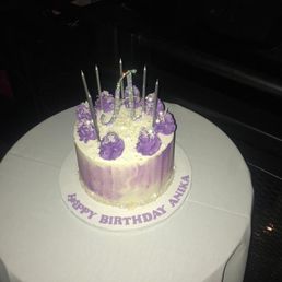This is a vanilla cake with cream cheese filling and a buttercream frosting. Amazing. Four layers was out of this world. This is a vanilla cake with cream cheese filling and a buttercream frosting. Amazing. Four layers was out of this world.