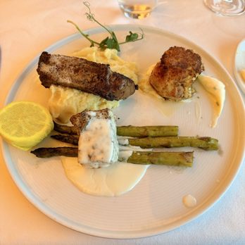 360 Grille - Sampler with Aged Ribeye, Amberjack, and Crab Cake for $70+ - Not worth it - New American Near Me - Florence, Alabama