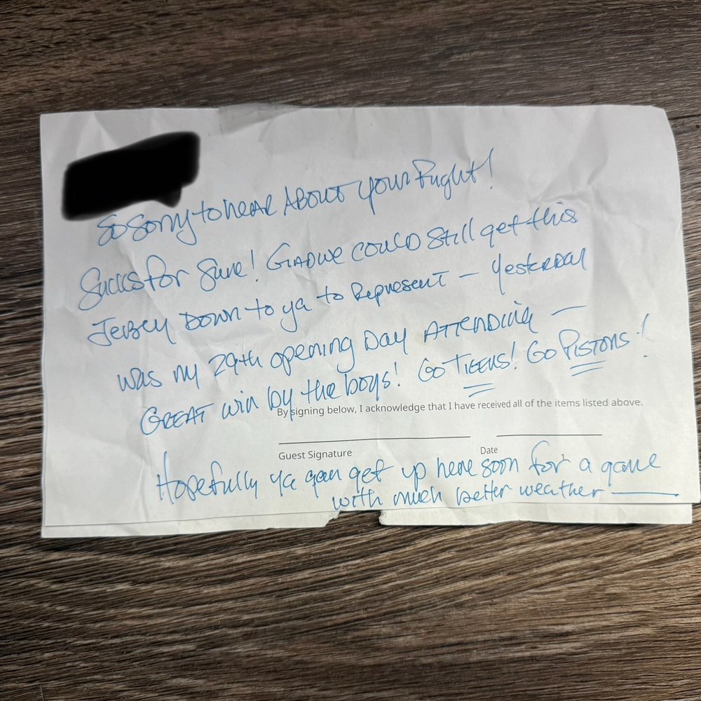 DXL - Nice note from the team ! - Men's Clothing Near Me - Allen Park, Michigan