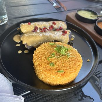 Casa Masa - Huitlacoche Enchiladas with Mole Blanco - Mexican Near Me - Sarasota, Florida