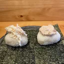 Crab mayo and tuna mayo onigiri Crab mayo and tuna mayo onigiri