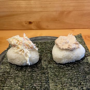 Onigiri Onibe - Crab mayo and tuna mayo onigiri - Japanese Near Me - Honolulu, Hawaii Onigiri Onibe - Crab mayo and tuna mayo onigiri - Japanese Near Me - Honolulu, Hawaii
