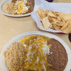 Marios Mexican Grill - The food was delicious! The wait staff was wonderful My husband and I both got the lunch special and these were the sizes of our plates!!!