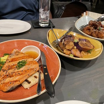 Monsoon Seattle - Salmon, eggplant, and crispy local drunken chicken: 3 favorite dishes of the night! - Vietnamese Near Me - Seattle, Washington Monsoon Seattle - Salmon, eggplant, and crispy local drunken chicken: 3 favorite dishes of the night! - Vietnamese Near Me - Seattle, Washington