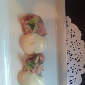 Sarti - Poached veal with tuna foam and capers - Italian Near Me - Melbourne, VIC