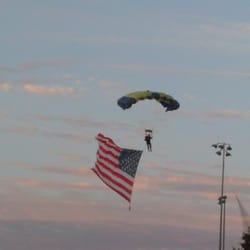 Celebrate America - Navy Seal coming in for a landing!