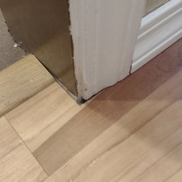 Gap left in floor.