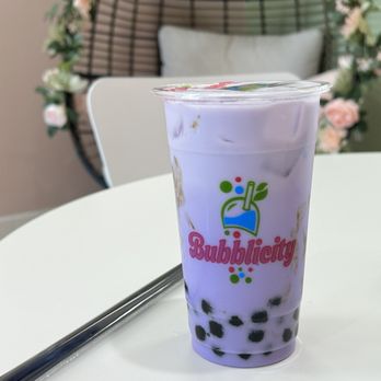 Bubblicity - taro milk tea with boba - Coffee & Tea Near Me - Rancho Cucamonga, California