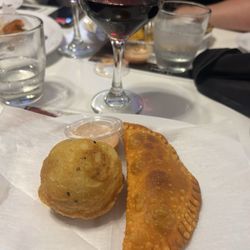 Vega’s Resturante - Empanada and potato ball