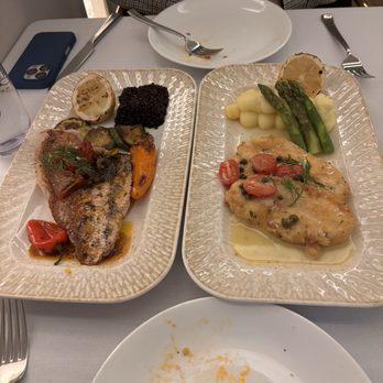 White Olive - Red snapper and chicken piccata - Mediterranean Near Me - New York, New York