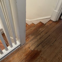 Leaky roof after work was "completed". Leaky roof after work was "completed".