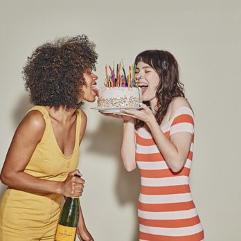 Saucey - Jacksonville - two women celebrating a birthday - Food Delivery Services Near Me Saucey - Jacksonville - two women celebrating a birthday - Food Delivery Services Near Me