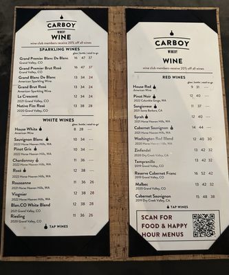 Menu photo 5 Carboy Winery Littleton, CO