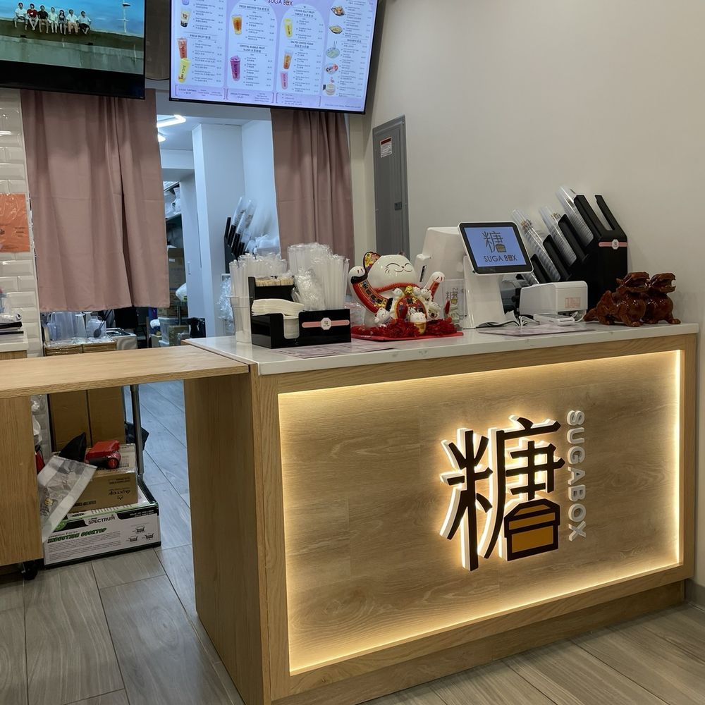 SugaBox - Front counter - Bubble Tea Near Me - Chinatown, New York