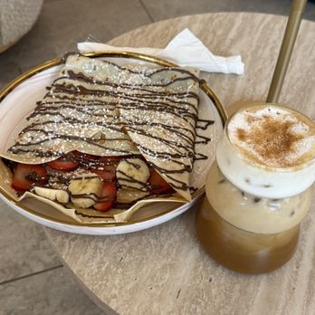 Cielito lindo cafe - Classic crepe and iced churro latte - Coffee & Tea Near Me - Gustine, California Cielito lindo cafe - Classic crepe and iced churro latte - Coffee & Tea Near Me - Gustine, California