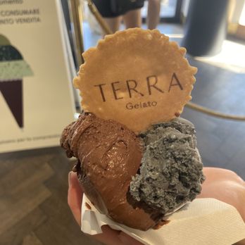 Terra Gelato - Black Sesame with Raspberry Chocolate Black Cherry Crunch - Ice Cream & Frozen Yogurt Near Me - Milan, Michigan Terra Gelato - Black Sesame with Raspberry Chocolate Black Cherry Crunch - Ice Cream & Frozen Yogurt Near Me - Milan, Michigan