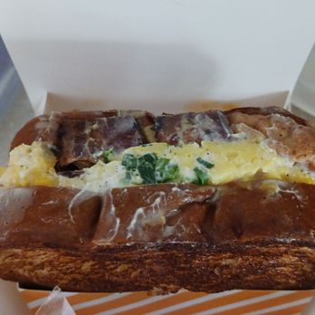 Egg Tuck - A bacon & cheese egg sandwich - Coffee & Tea Near Me - Schaumburg, Illinois