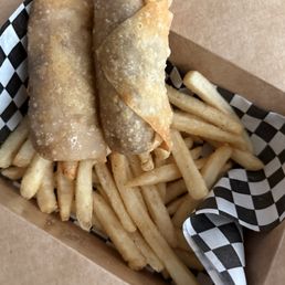 Original and bulgogi rolls with fries (two roll combo)