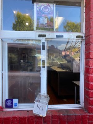Photo of Adalberto's Mexican Food - Santa Ana, CA, US. Drive Thru window