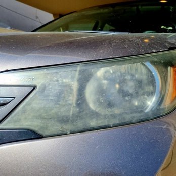 Vivid Headlight - Before - Auto Detailing Near Me - Costa Mesa, California Vivid Headlight - Before - Auto Detailing Near Me - Costa Mesa, California