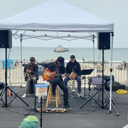 SS Palo Alto Cement Ship - Cement Ship band with actual cement ship in the background (Ocean Fest)