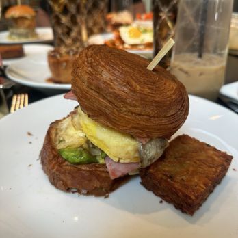 Jardin - Croissant breakfast sandwich - American Near Me - Las Vegas, Nevada Jardin - Croissant breakfast sandwich - American Near Me - Las Vegas, Nevada
