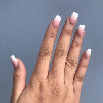 Bella Nail Salon - Full set, ombré pink and white with matte finish by Sophie. - Nail Salons Near Me - Pittsburg, California Bella Nail Salon - Full set, ombré pink and white with matte finish by Sophie. - Nail Salons Near Me - Pittsburg, California
